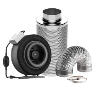 VIVOSUN Air Filtration Kit: 8 Inch 740 CFM Inline Fan with Speed Controller, 8 Inch Carbon Filter and 25 Feet of Ducting Combo (6823361609911)